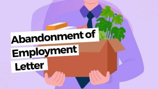 Abandonment of Employment Letter template